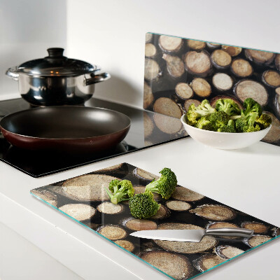 Tábua para corte Toras de madeira em seção transversal