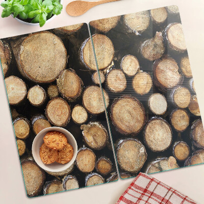 Tábua para corte Toras de madeira em seção transversal