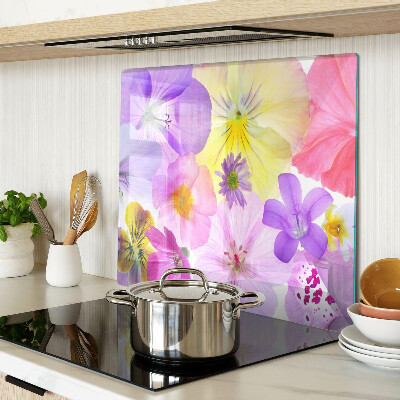 Tábua para corte Flores em tons pastéis