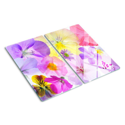 Tábua para corte Flores em tons pastéis