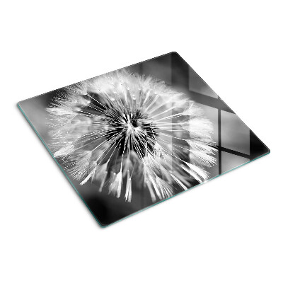 Tábua para cozinha Dente-de-leão em preto e branco