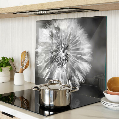 Tábua para cozinha Dente-de-leão em preto e branco