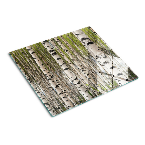 Tábua para cozinha Bétulas brancas na floresta