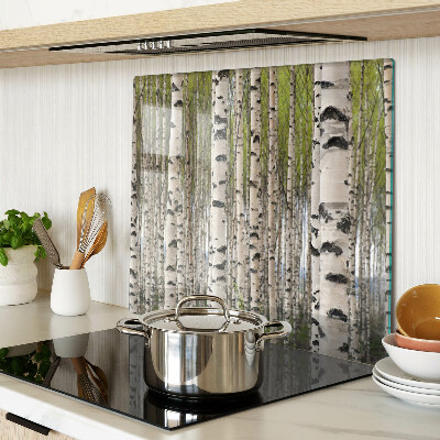 Tábua para cozinha Bétulas brancas na floresta