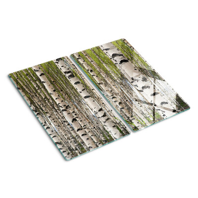 Tábua para cozinha Bétulas brancas na floresta