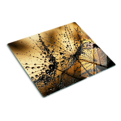 Tábua para cozinha Gotas de água nas folhas