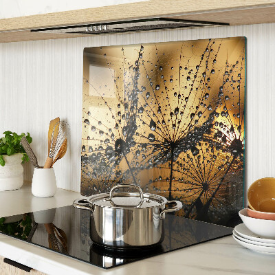 Tábua para cozinha Gotas de água nas folhas