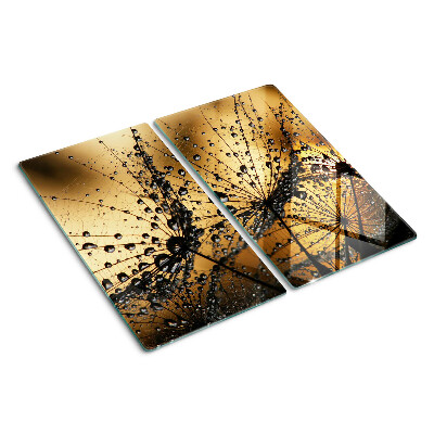 Tábua para cozinha Gotas de água nas folhas