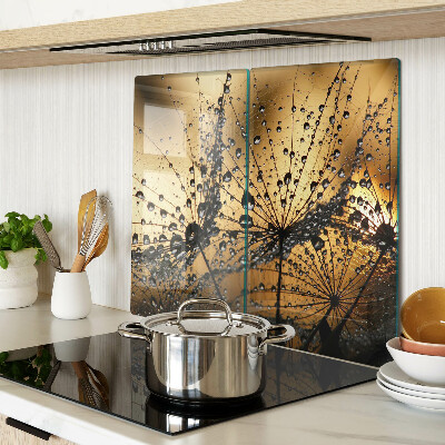 Tábua para cozinha Gotas de água nas folhas