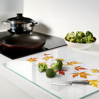 Tábua para cozinha Folhas de bordo em cores de outono