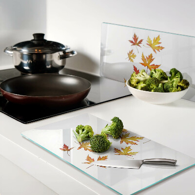 Tábua para cozinha Folhas de bordo em cores de outono