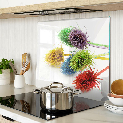 Tábua para corte Flores coloridas e tridimensionais