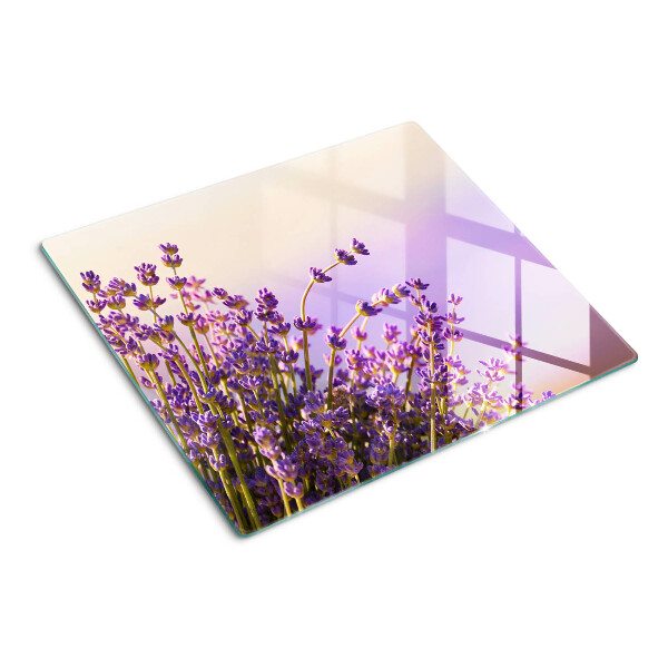 Tábua para corte Flores de lavanda na janela