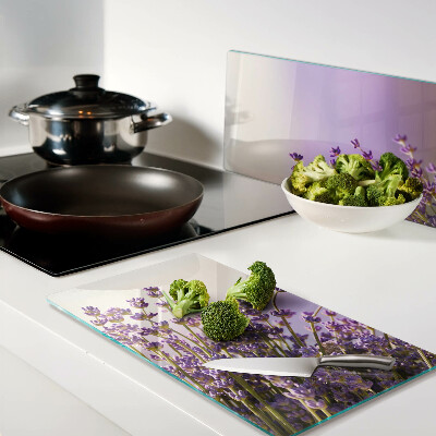 Tábua para corte Flores de lavanda na janela