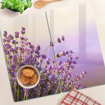 Tábua para corte Flores de lavanda na janela