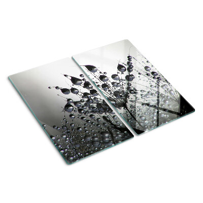 Tábua para cozinha Gotas de água nas plantas