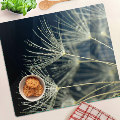 Tábua para corte Dente-de-leão com gotas de água