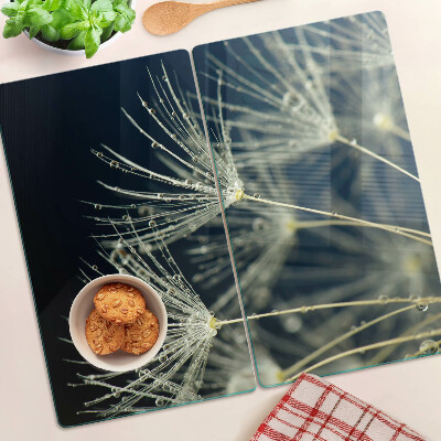 Tábua para corte Dente-de-leão com gotas de água