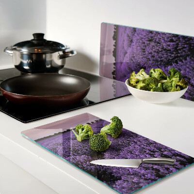 Tábua para corte Um campo de lavanda em plena floração