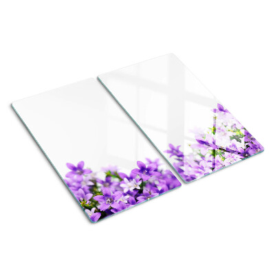 Tábua para cozinha Flores roxas ao fundo