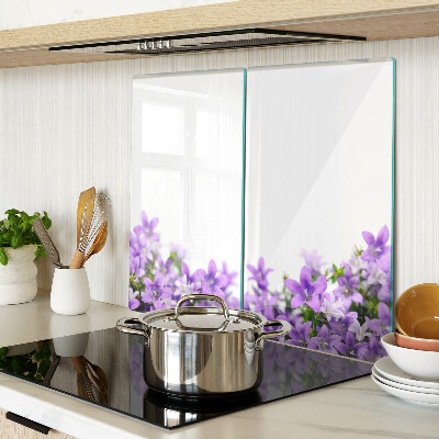 Tábua para cozinha Flores roxas ao fundo