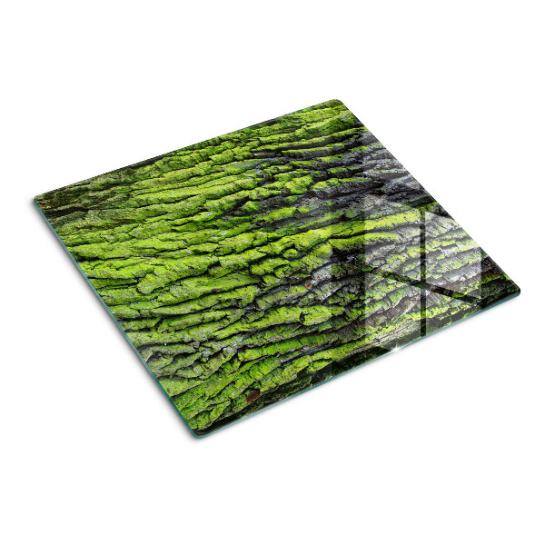 Tábua para cozinha Casca de árvore verde