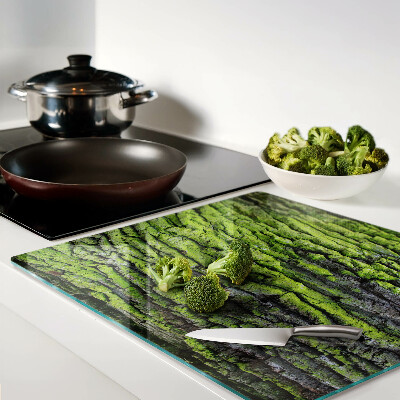 Tábua para cozinha Casca de árvore verde