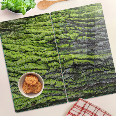 Tábua para cozinha Casca de árvore verde