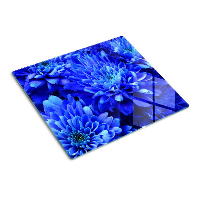 Tábua para corte Flores de crisântemo azul