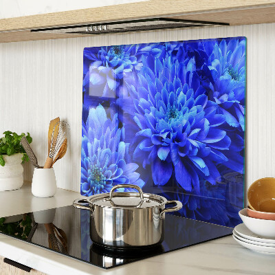 Tábua para corte Flores de crisântemo azul