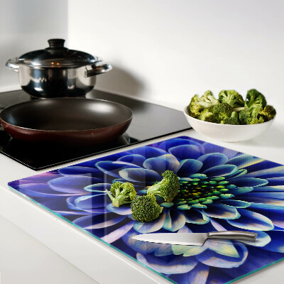 Tábua para cozinha Flor dália azul