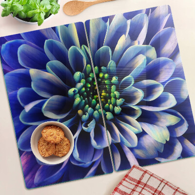 Tábua para cozinha Flor dália azul