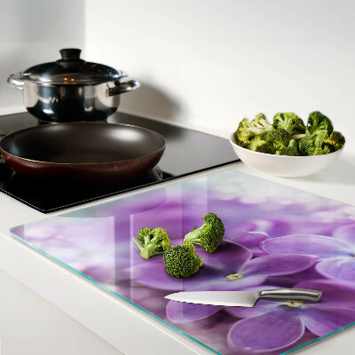 Tábua para cozinha Flores em tons de roxo