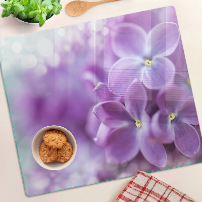 Tábua para cozinha Flores em tons de roxo