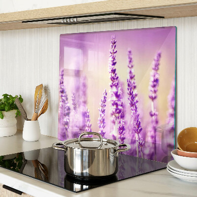 Tábua para cozinha Flores de lavanda em um fundo gradiente