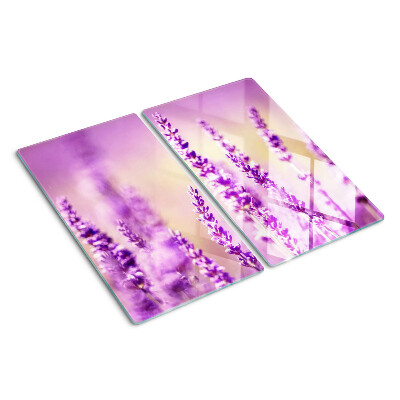 Tábua para cozinha Flores de lavanda em um fundo gradiente