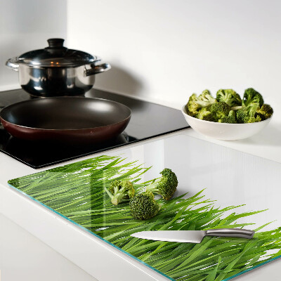 Tábua para corte grama verde