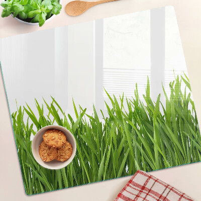 Tábua para corte grama verde