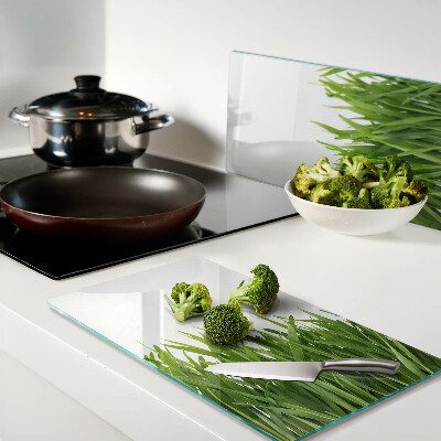 Tábua para corte grama verde