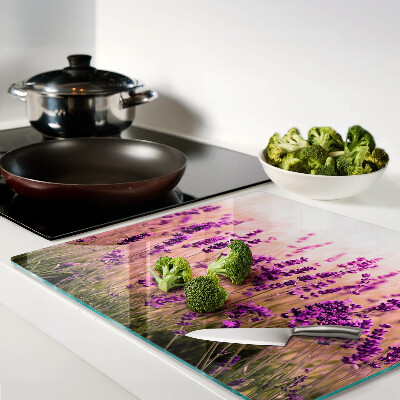 Tábua para corte Campo de lavanda ao sol