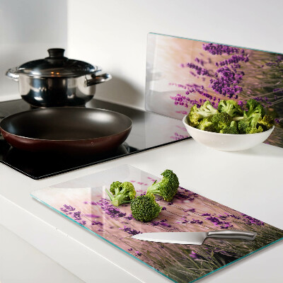 Tábua para corte Campo de lavanda ao sol