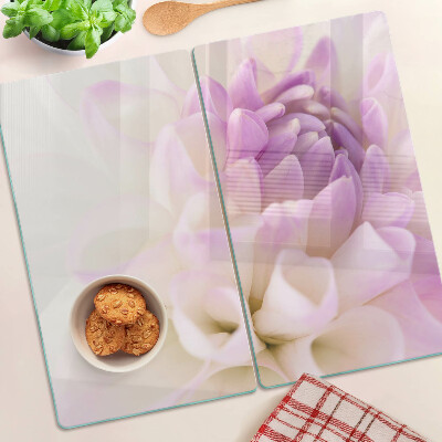 Tábua para cozinha Um arranjo floral em tons de roxo