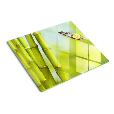 Tábua para corte Design de bambu e borboleta