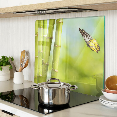 Tábua para corte Design de bambu e borboleta