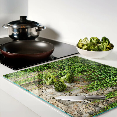 Tábua para cozinha Parede verde com musgo