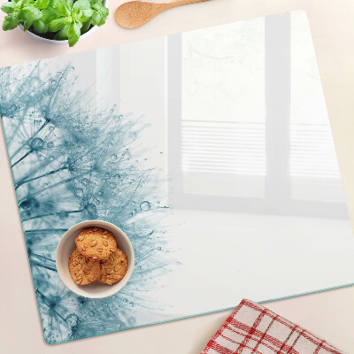 Tábua para corte Dente-de-leão com gotas de água