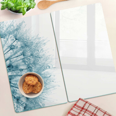 Tábua para corte Dente-de-leão com gotas de água