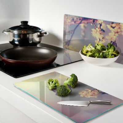 Tábua para cozinha Motivo de borboleta em fundo floral