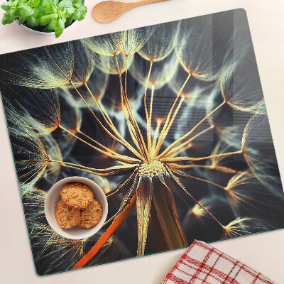 Tábua para corte Dente-de-leão em macrofotografia
