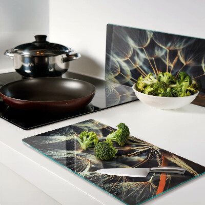 Tábua para corte Dente-de-leão em macrofotografia